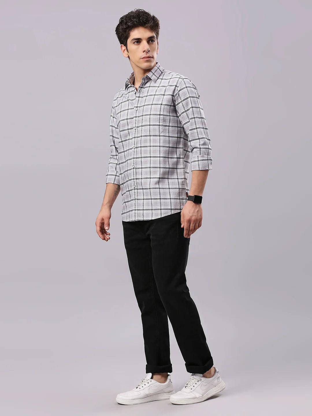 Grey Checkered Shirt