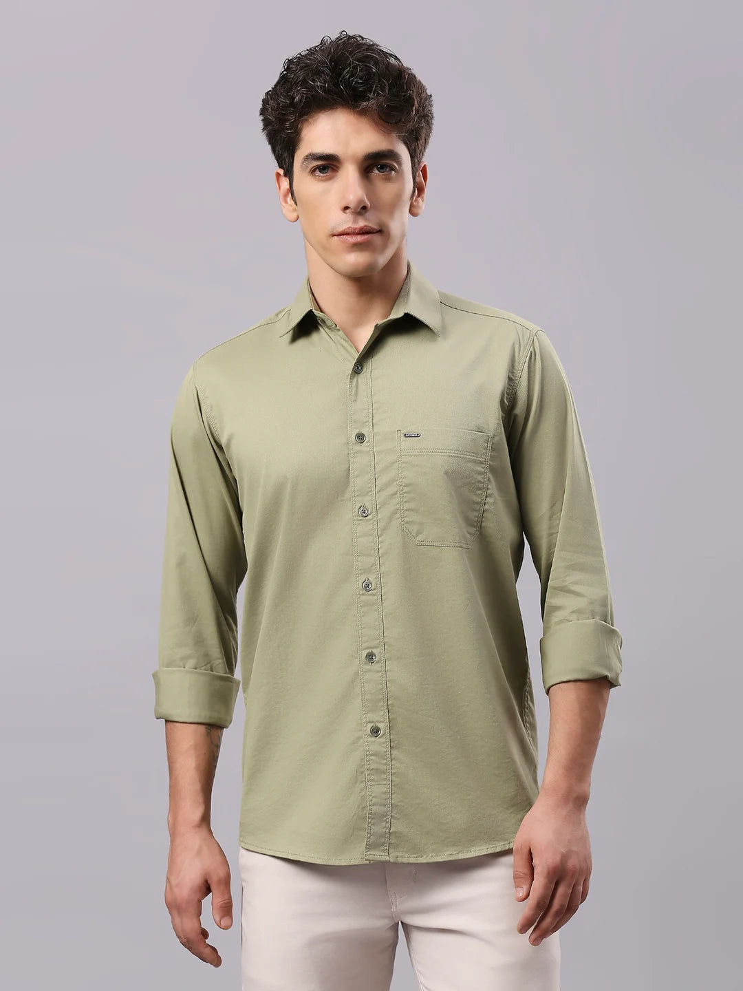 Olive Plain Shirt