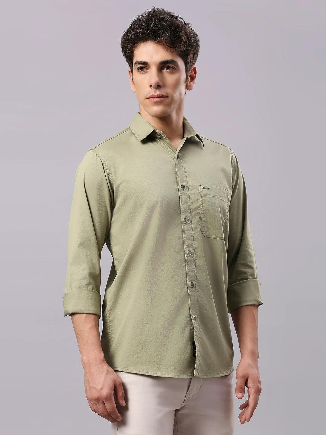 Olive Plain Shirt