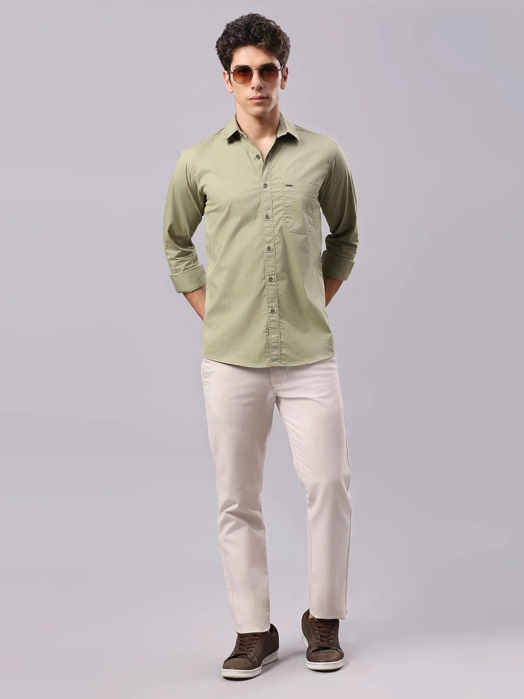 Olive Plain Shirt