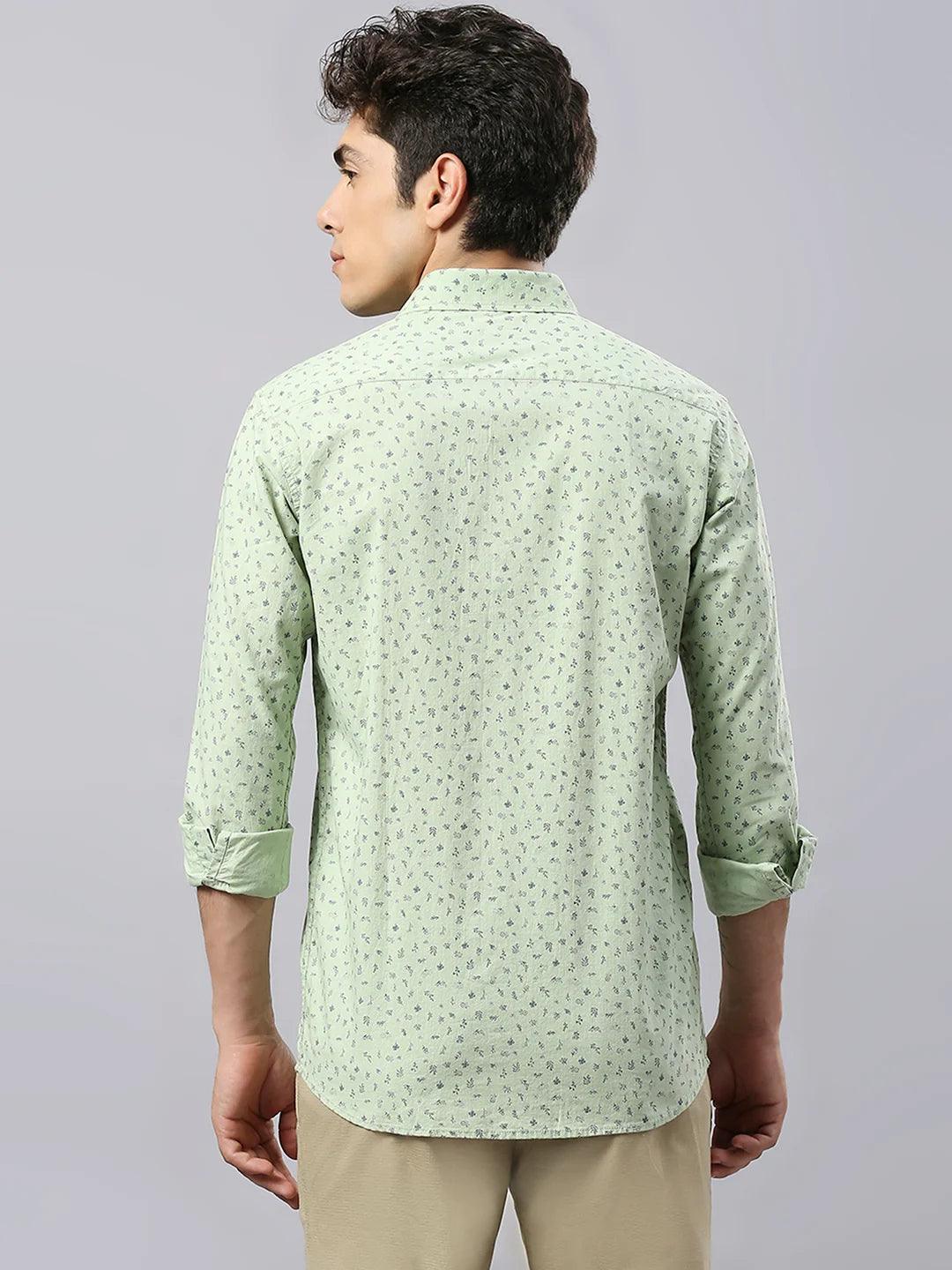 Green Printed Shirt