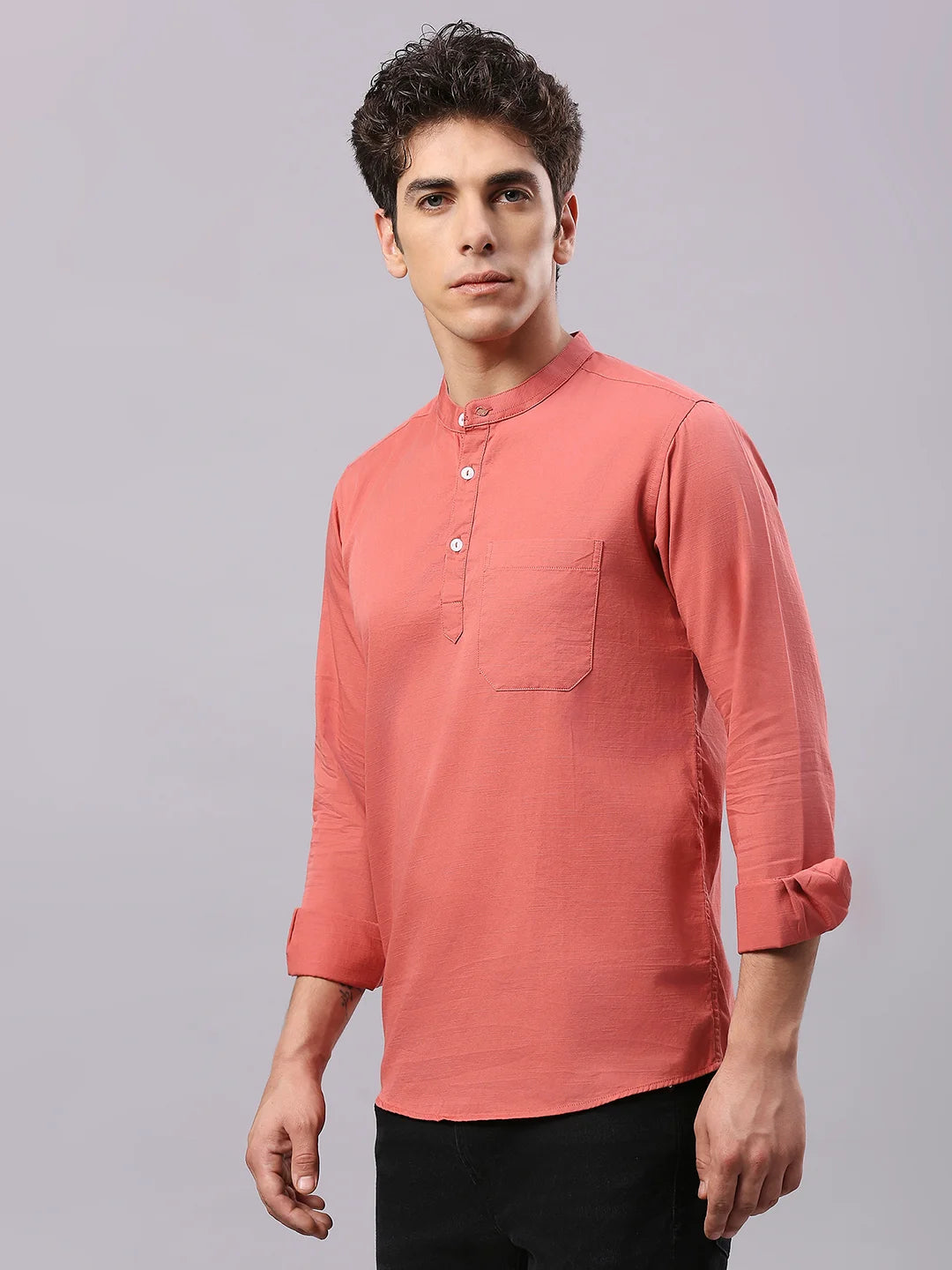 Pink Plain Shirt