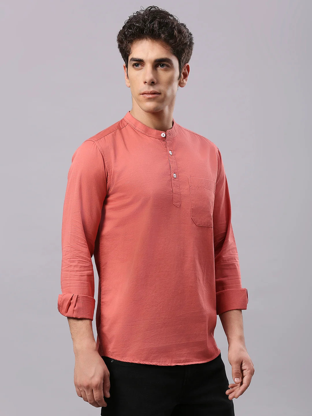 Pink Plain Shirt