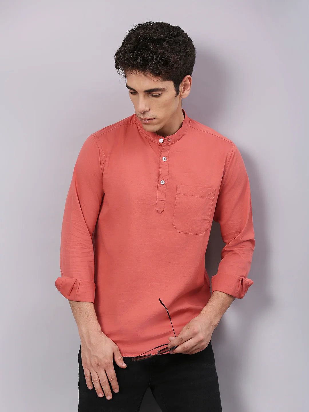 Pink Plain Shirt