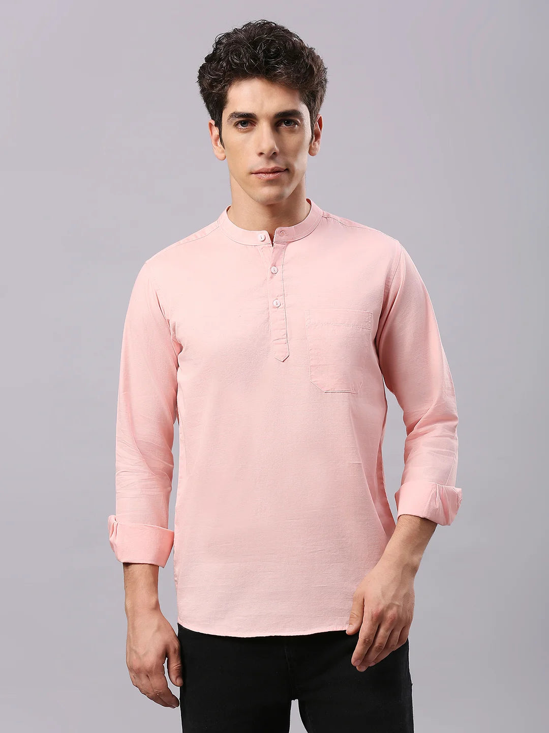 Peach Plain Shirt