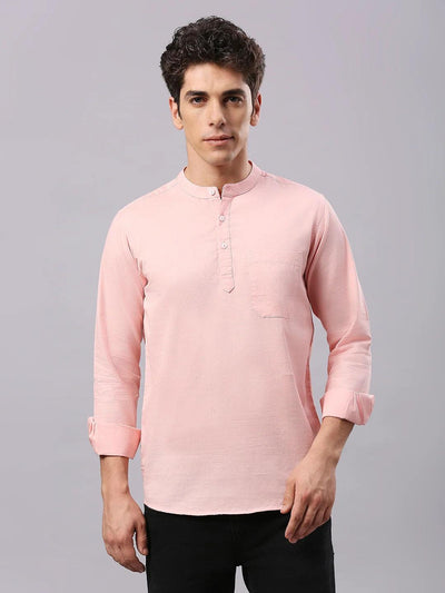 Peach Solid Shirt