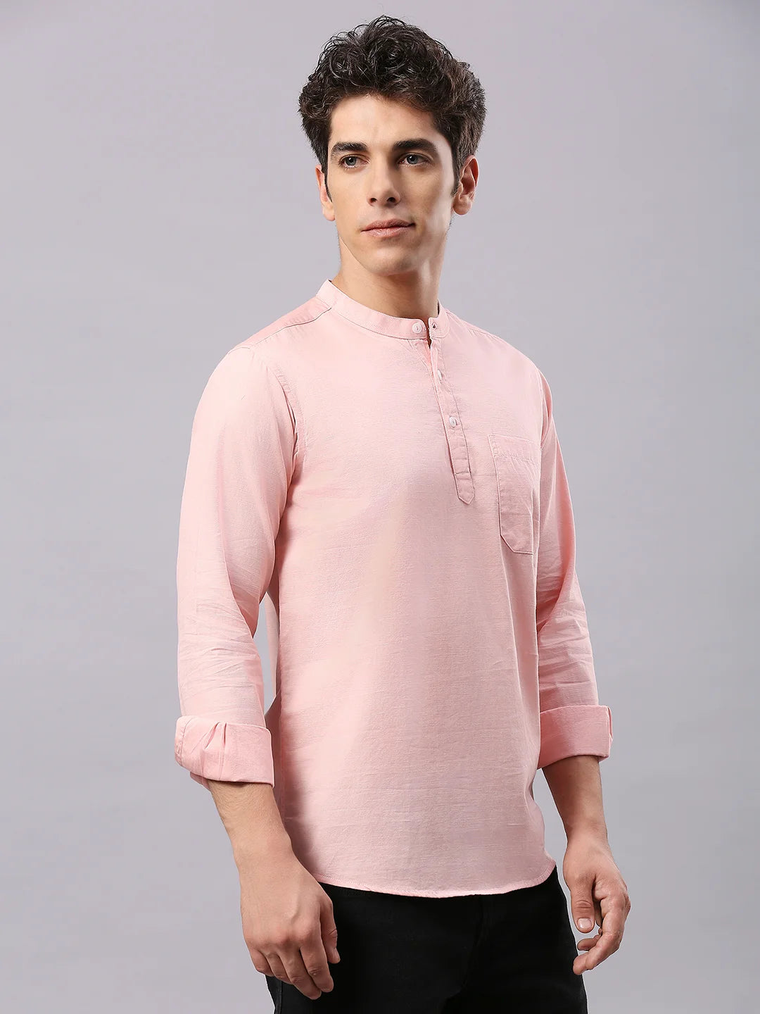 Peach Plain Shirt