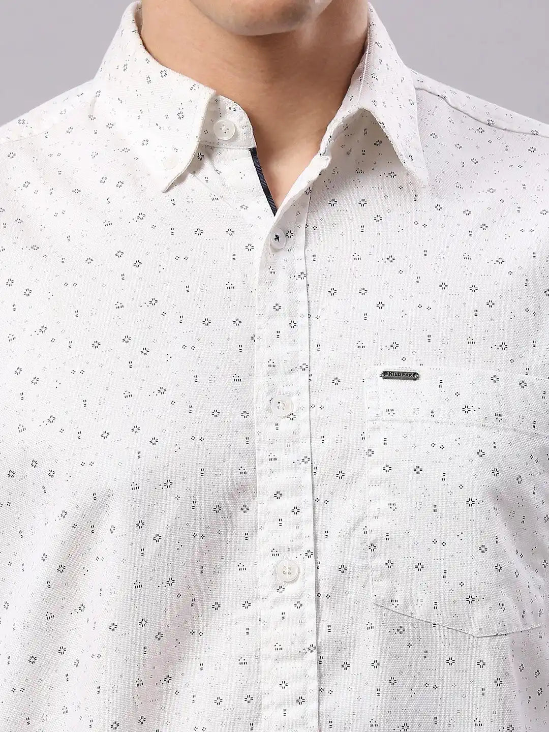 White Printed Shirt