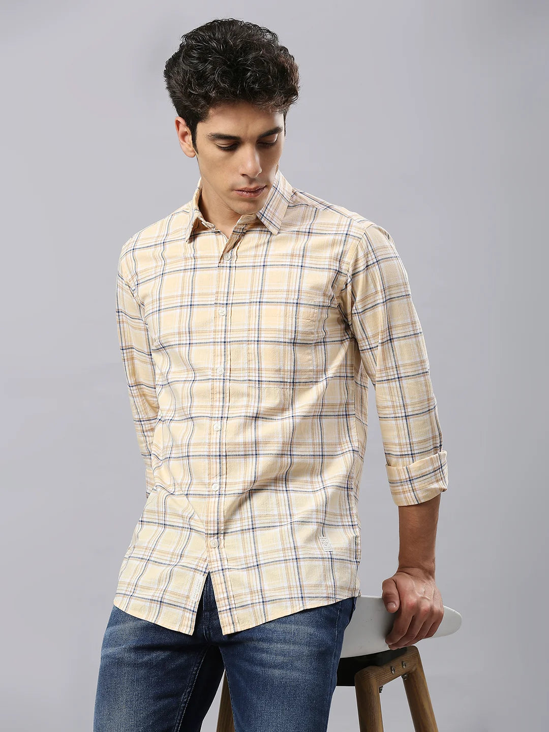 Mango Checkered Shirt