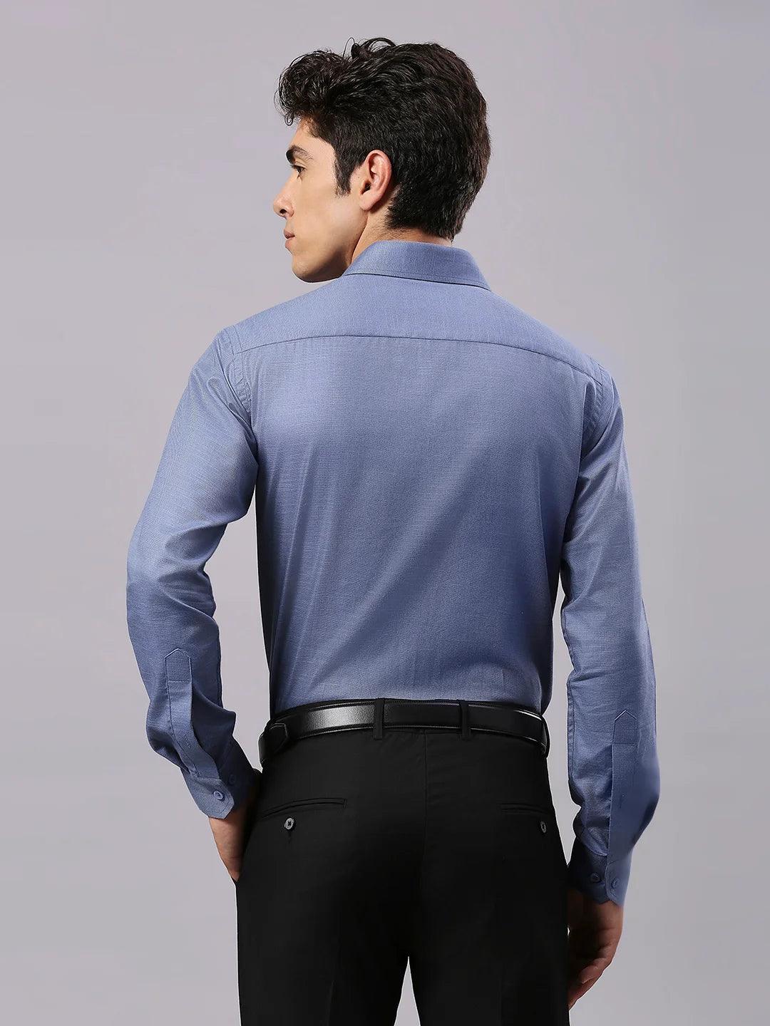 Blue Solid Shirt