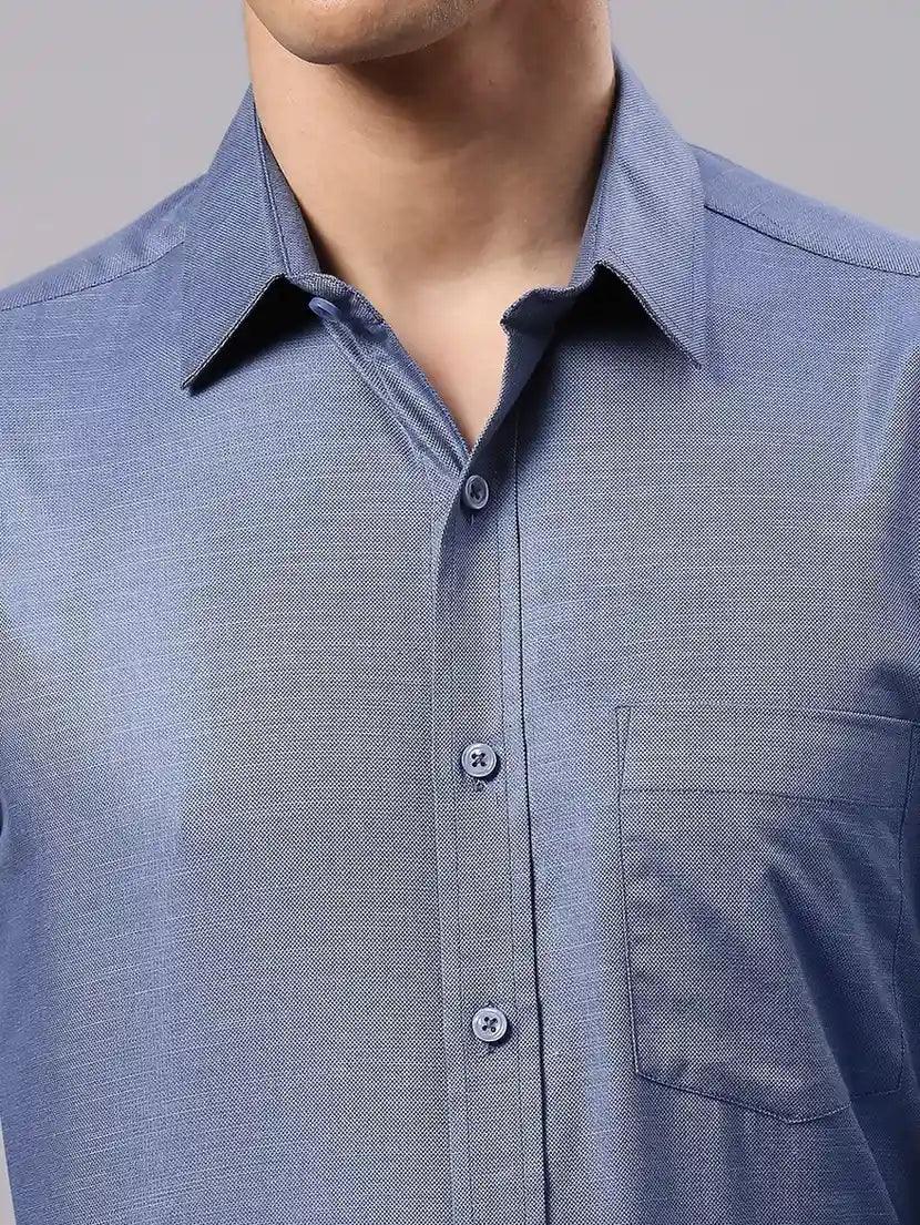 Blue Solid Shirt