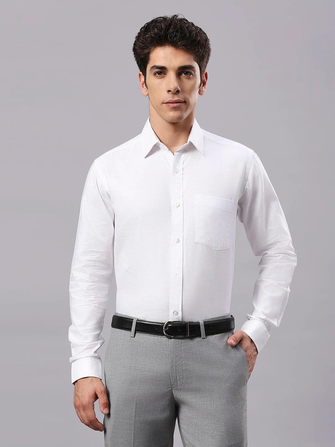 White Solid Shirt