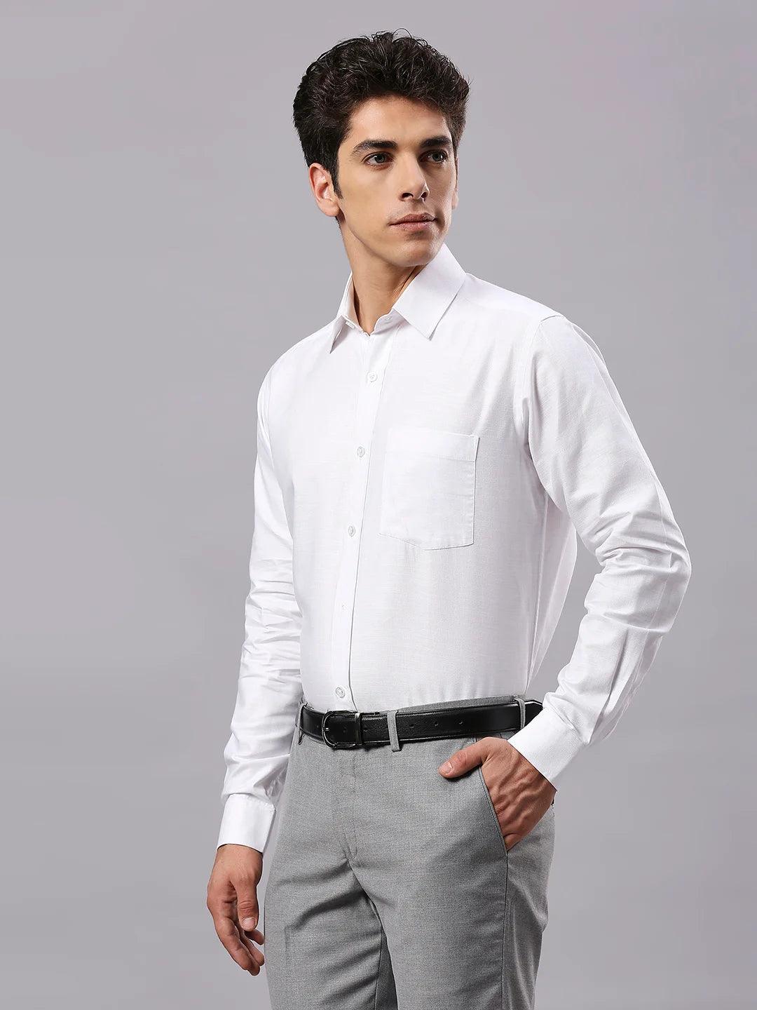 White Solid Shirt