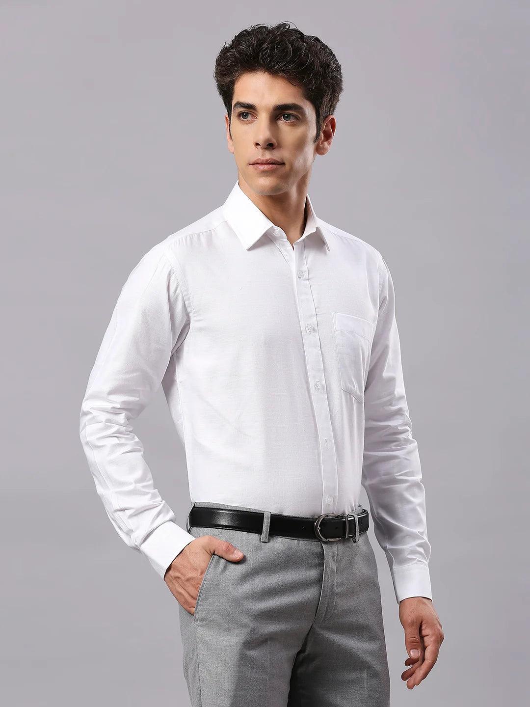White Solid Shirt