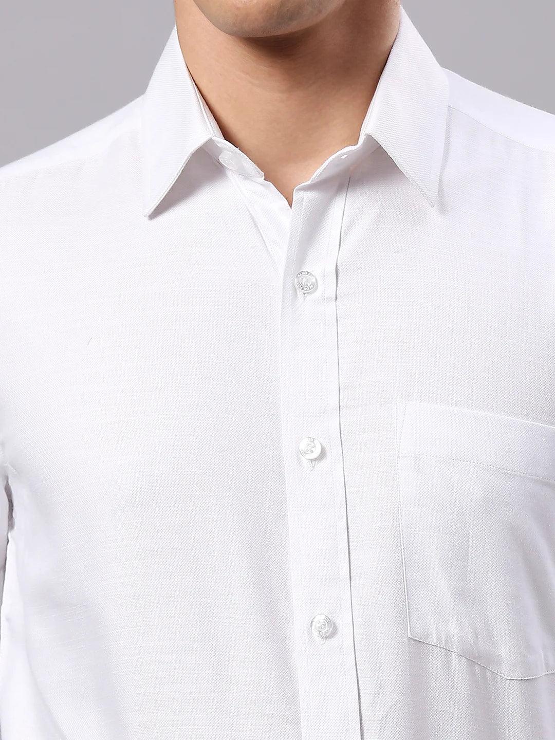 White Solid Shirt