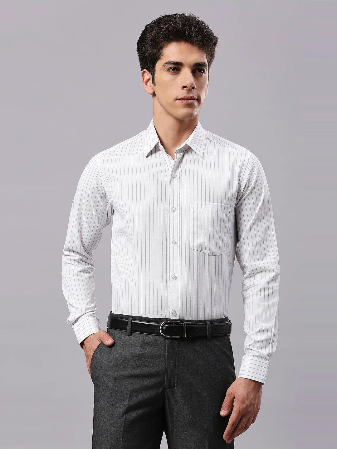 White Striped Shirt