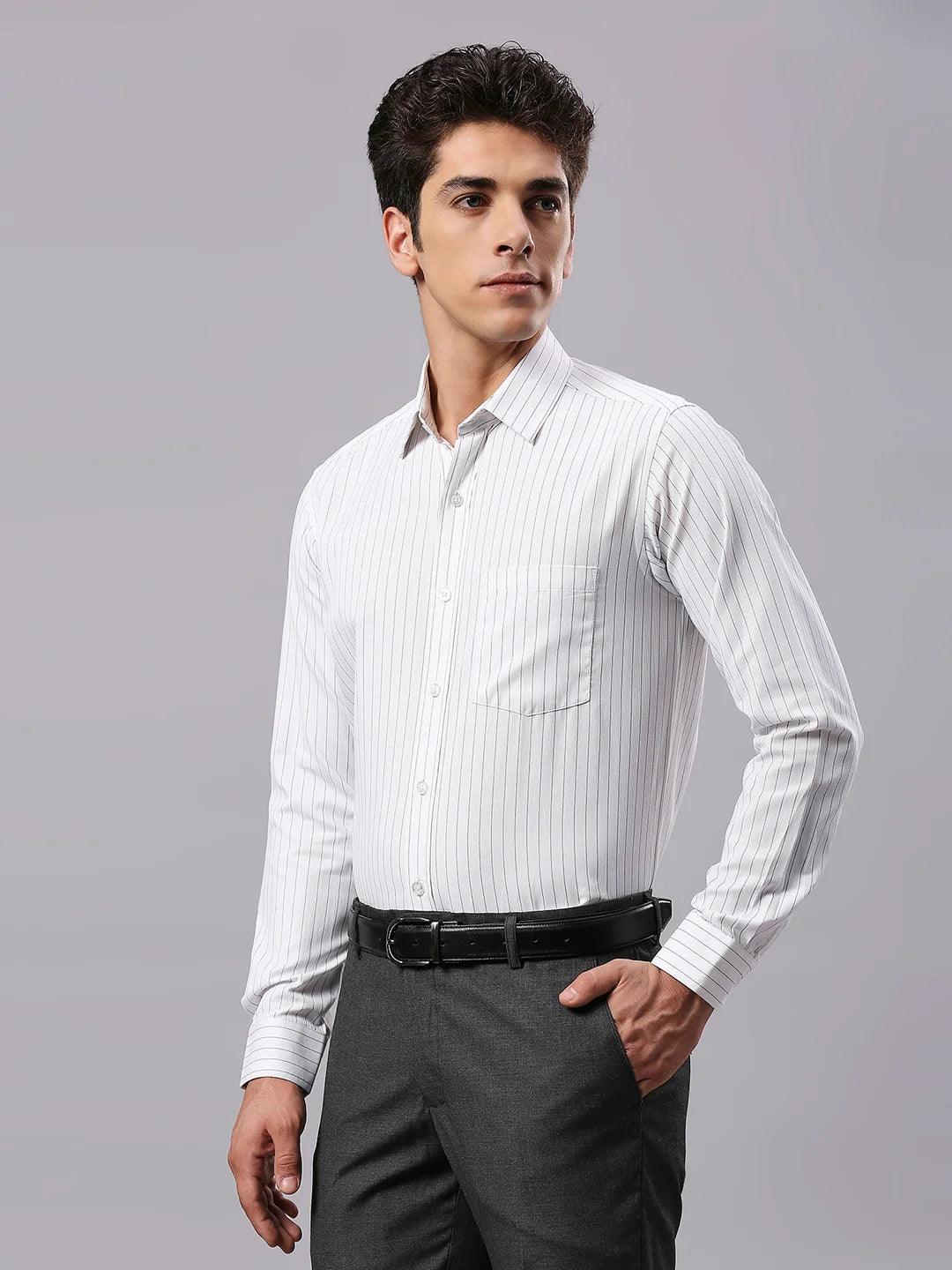White Striped Shirt