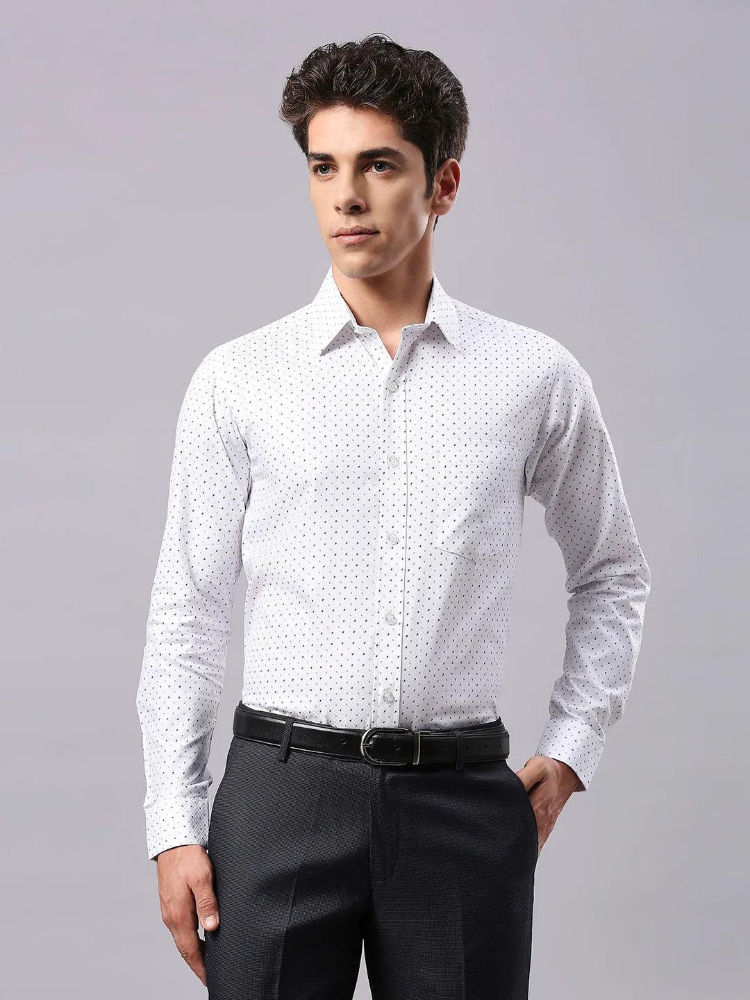 White Printed Shirt