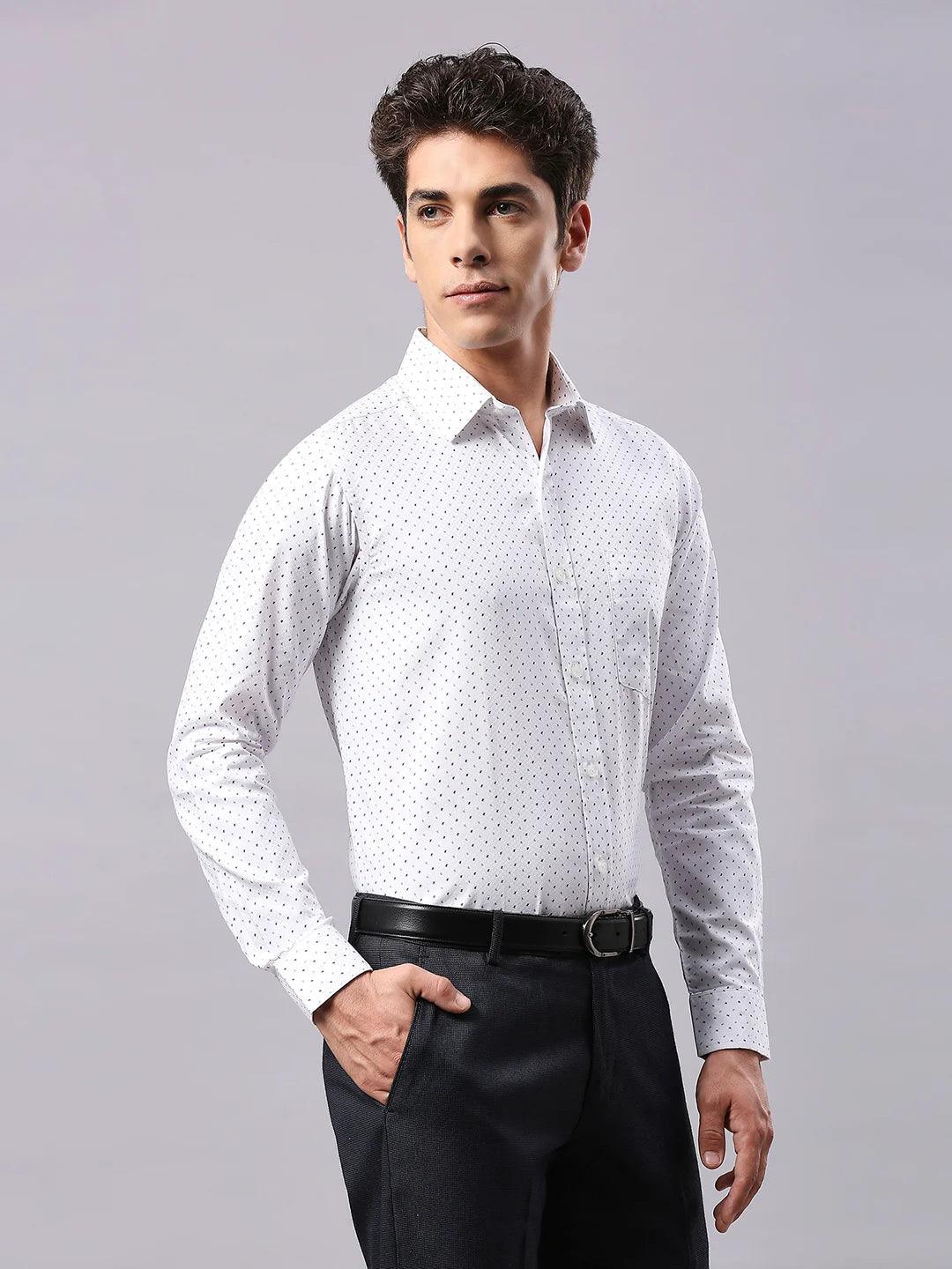White Printed Shirt
