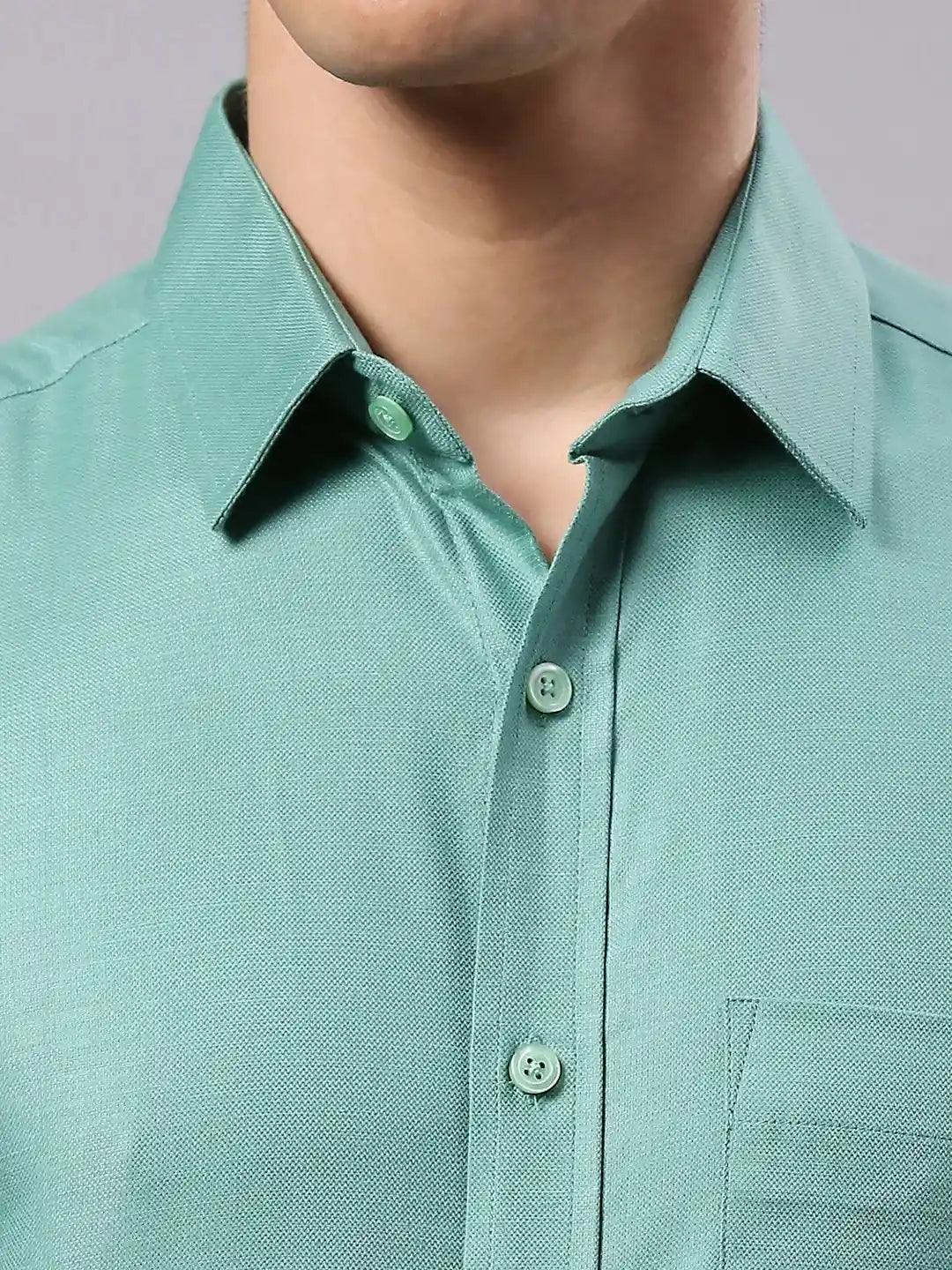 Green Solid Shirt