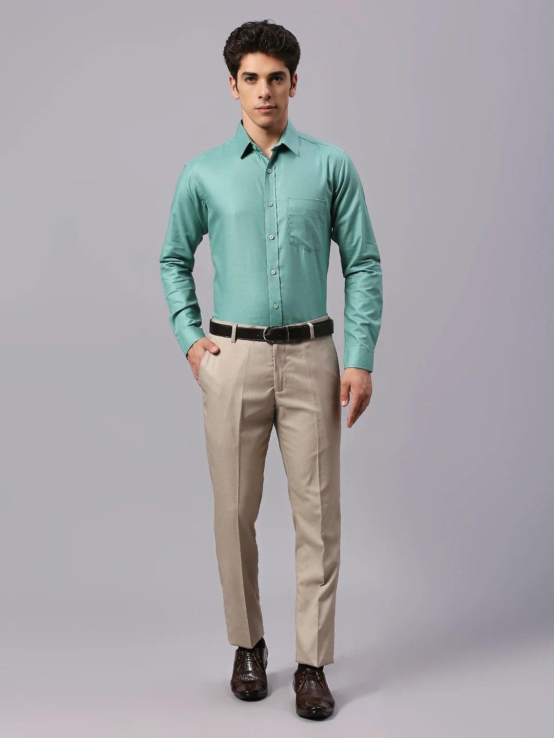 Green Solid Shirt