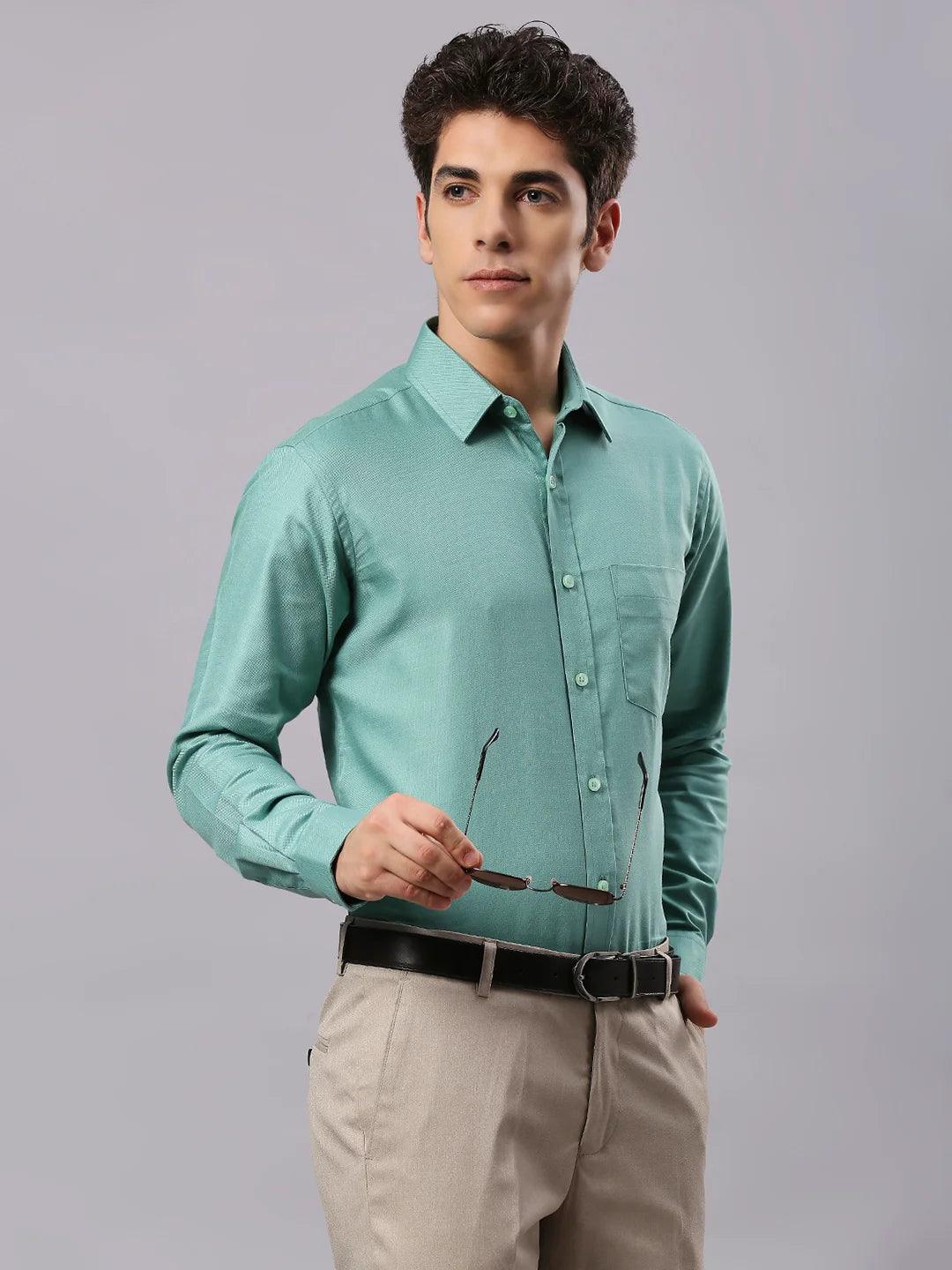 Green Solid Shirt