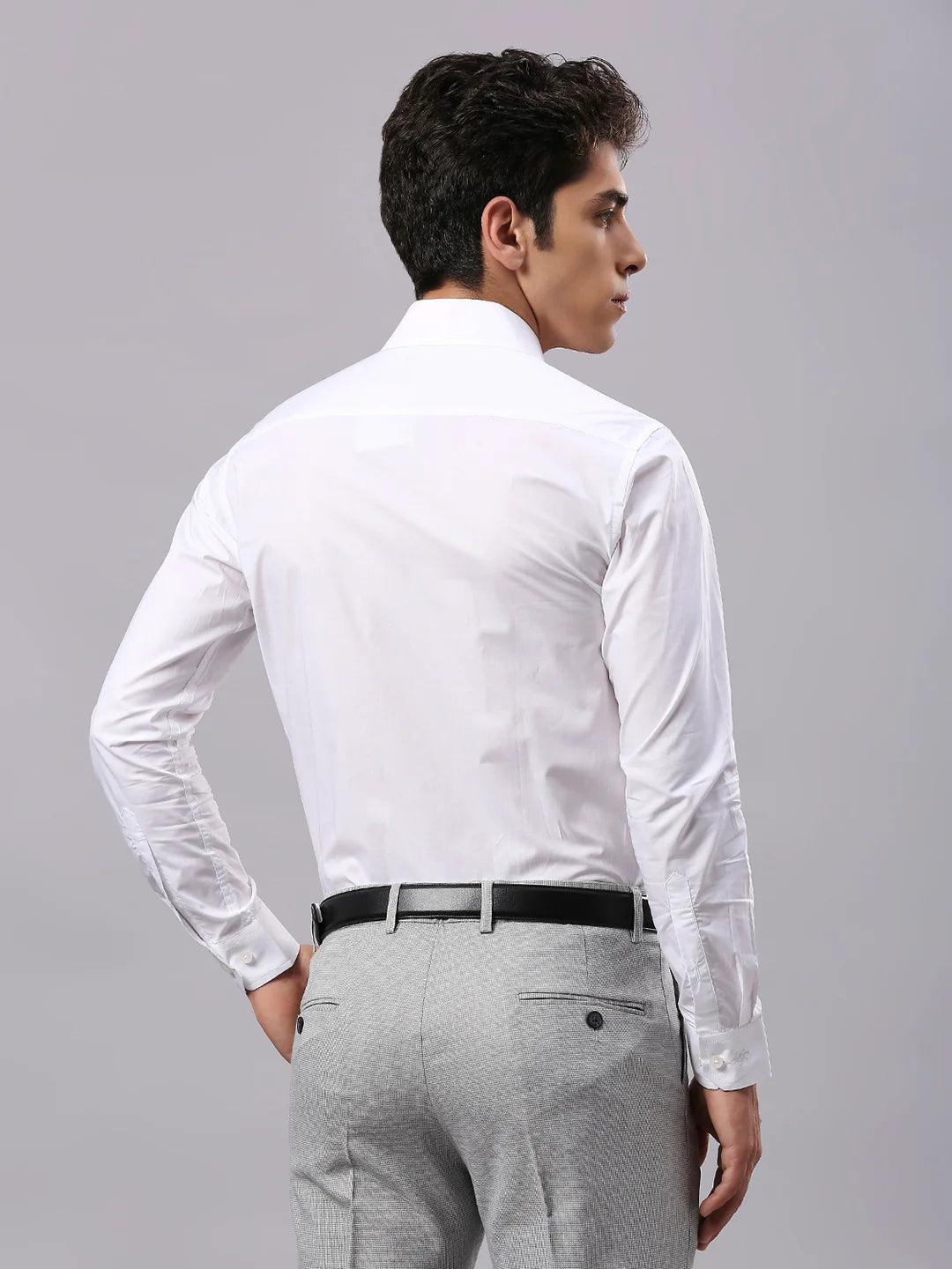 White Solid Shirt