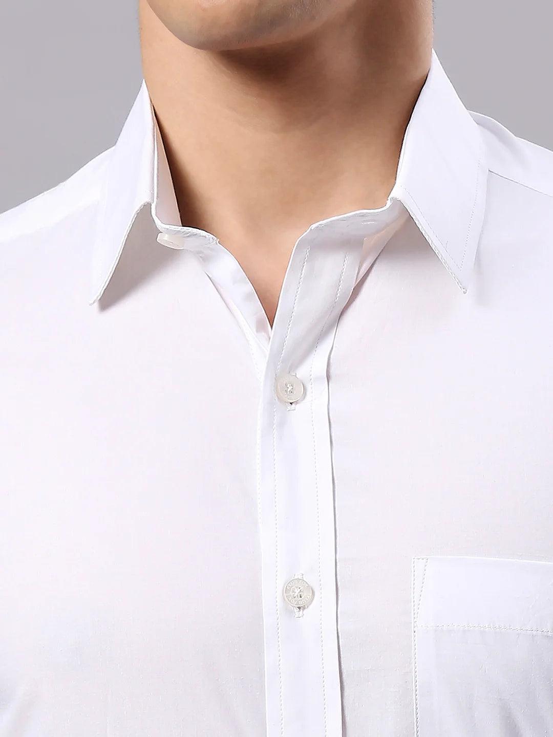 White Solid Shirt