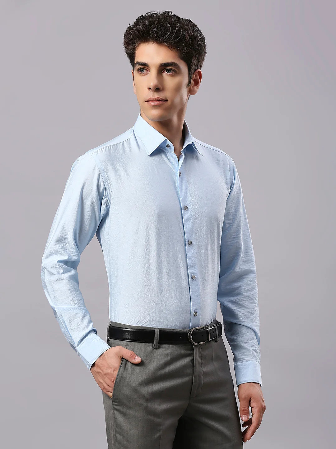 Sky Blue Plain Shirt