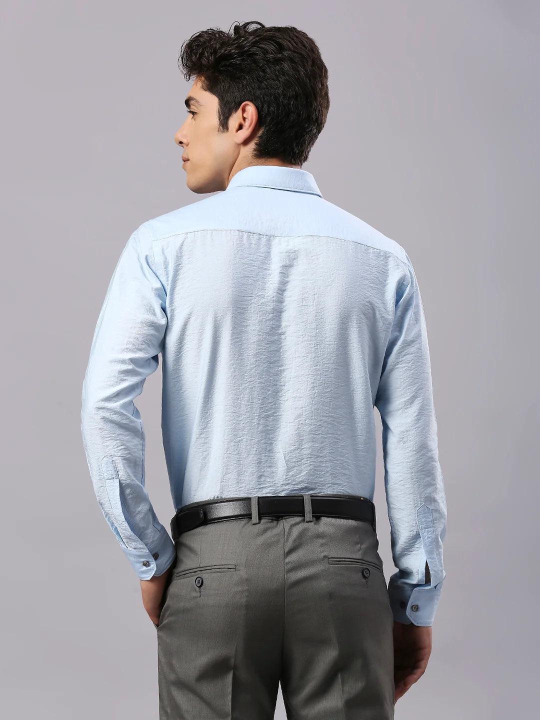 Sky Blue Solid Shirt