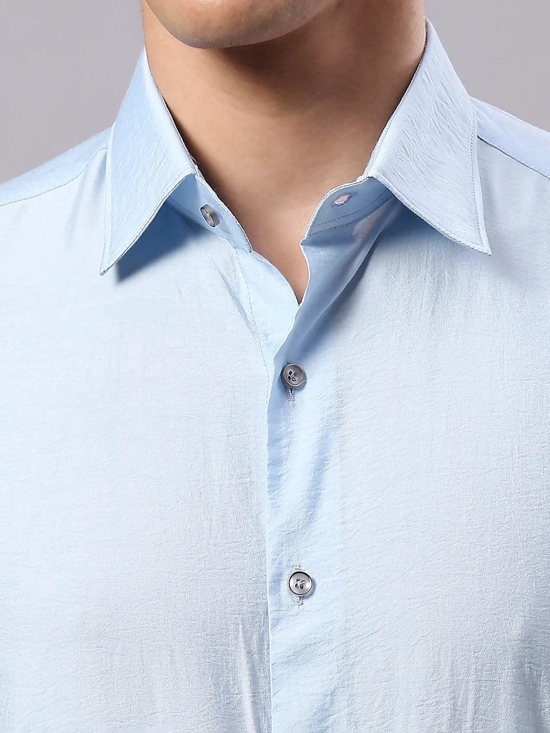 Sky Blue Solid Shirt