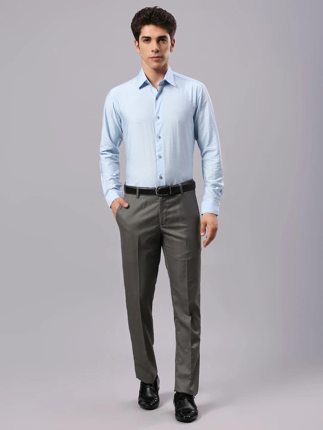 Sky Blue Solid Shirt