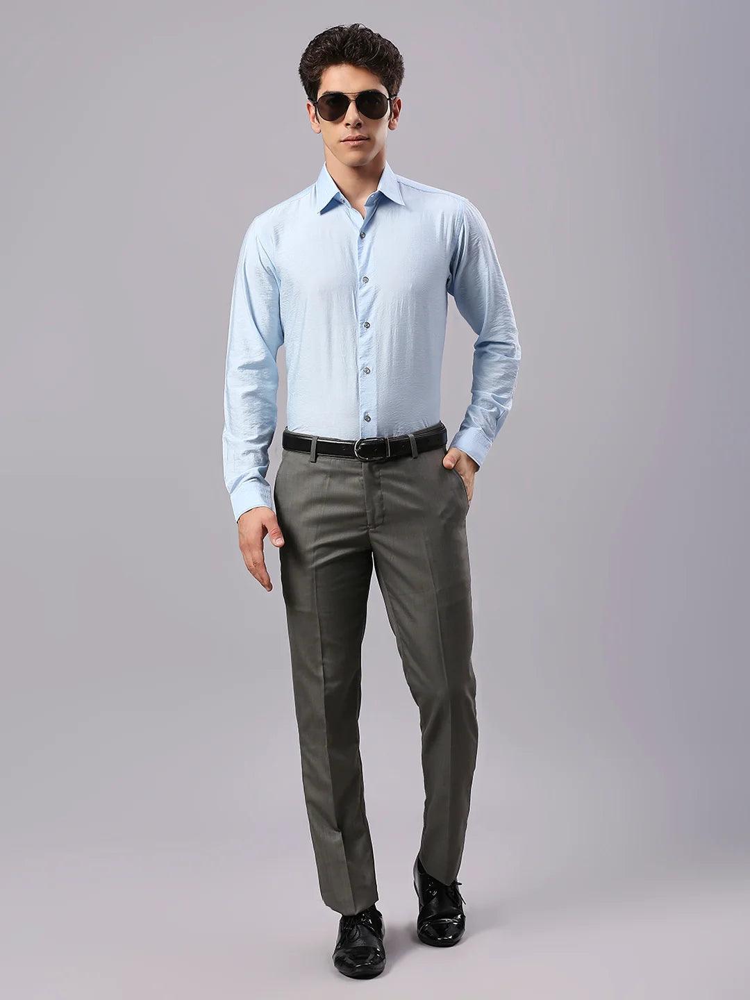 Sky Blue Solid Shirt