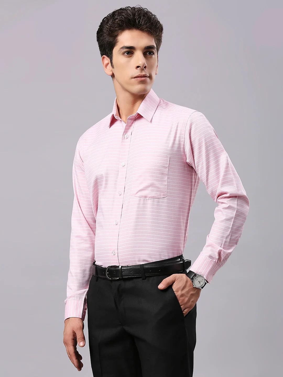 Pink Striped Shirt