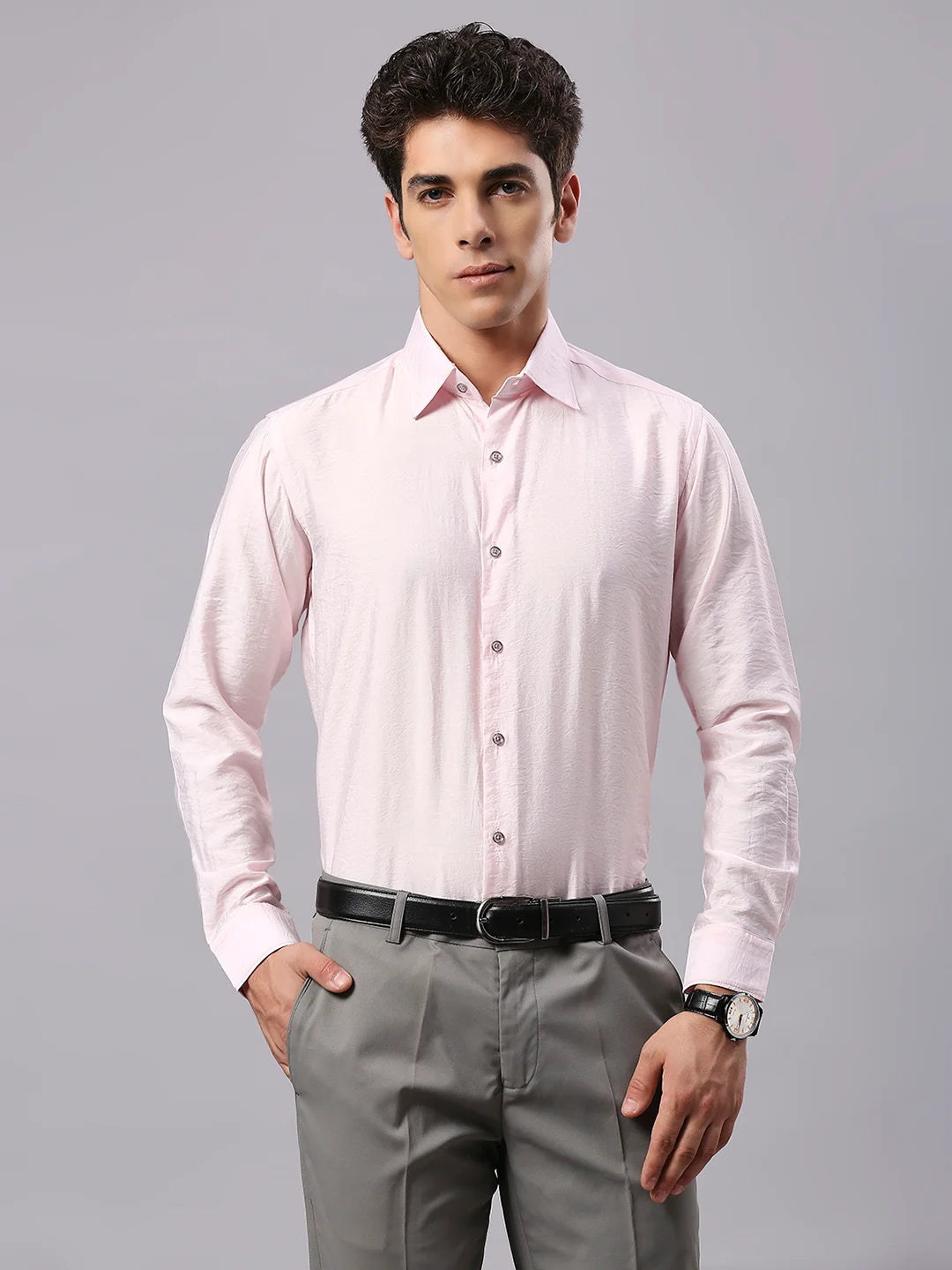 Pink Plain Shirt