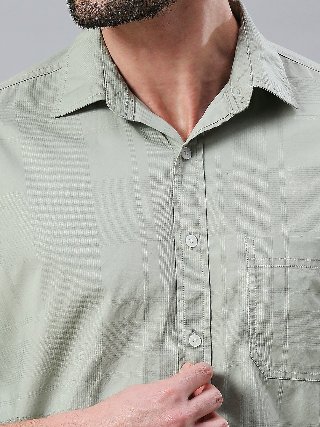 Light Olive Plain Shirt