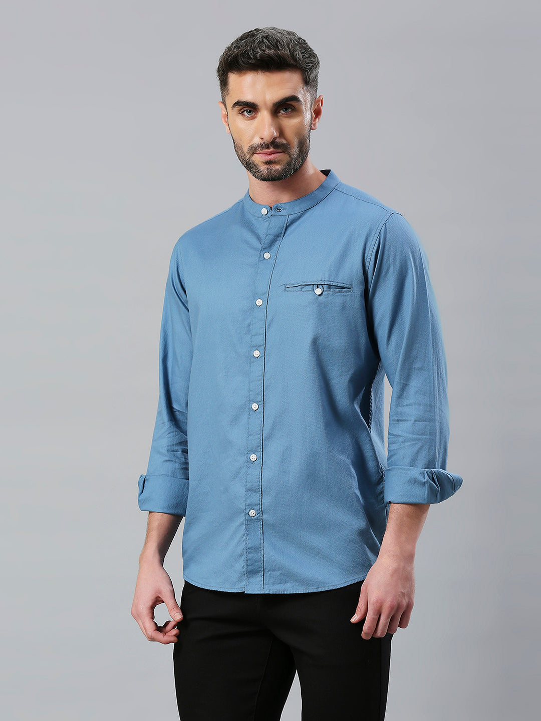 Blue Plain Shirt