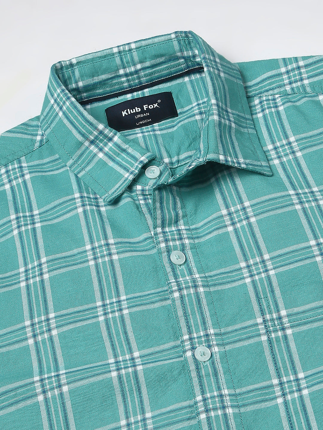 Turquoise Checkered Shirt