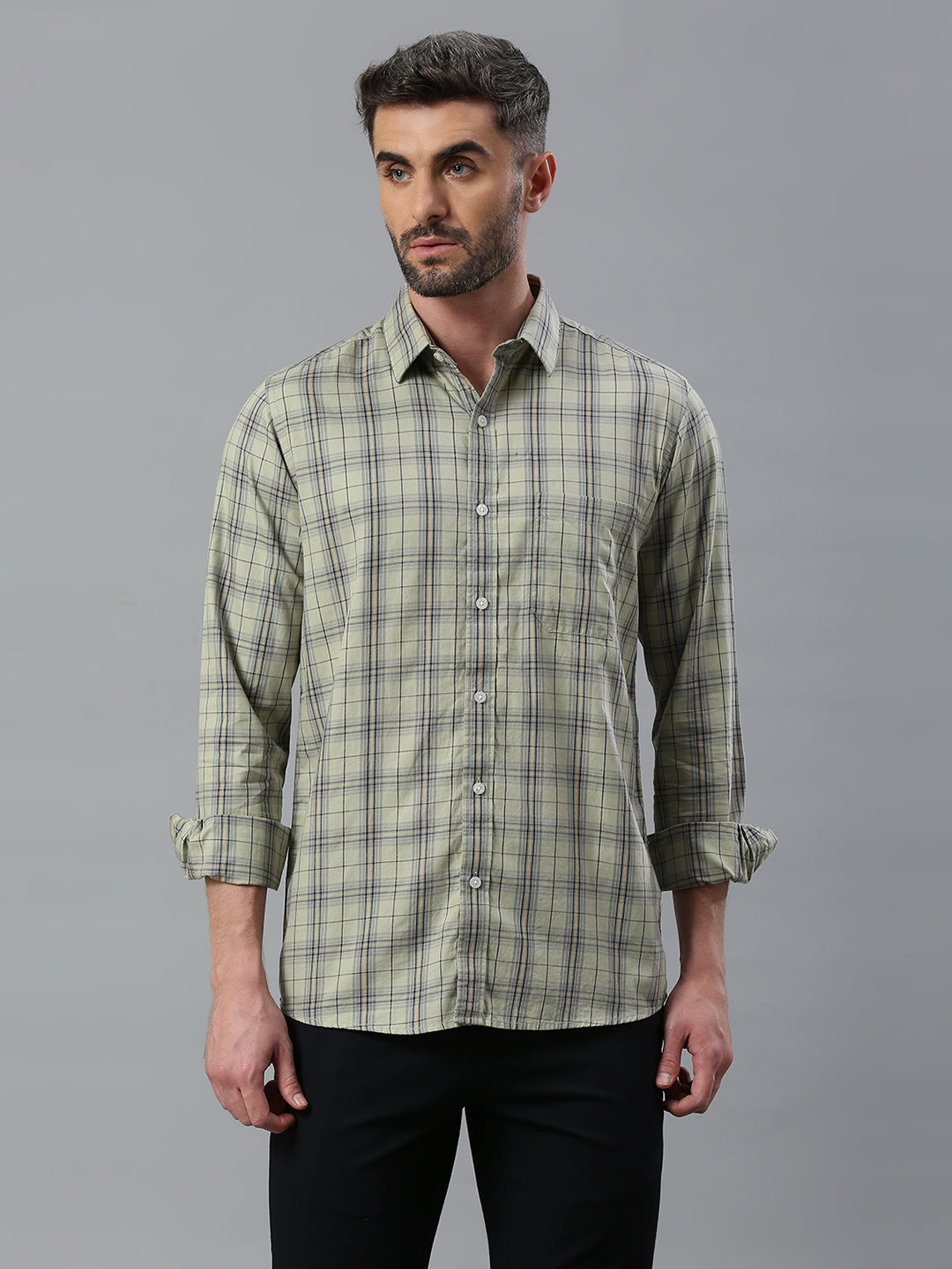 Olive Checkered Shirt