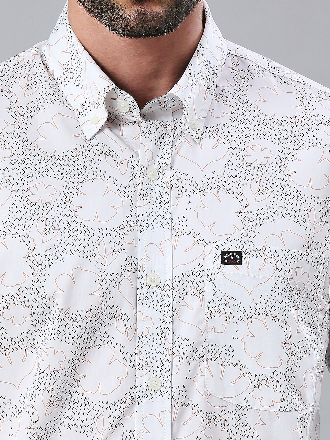 White Printed Shirt