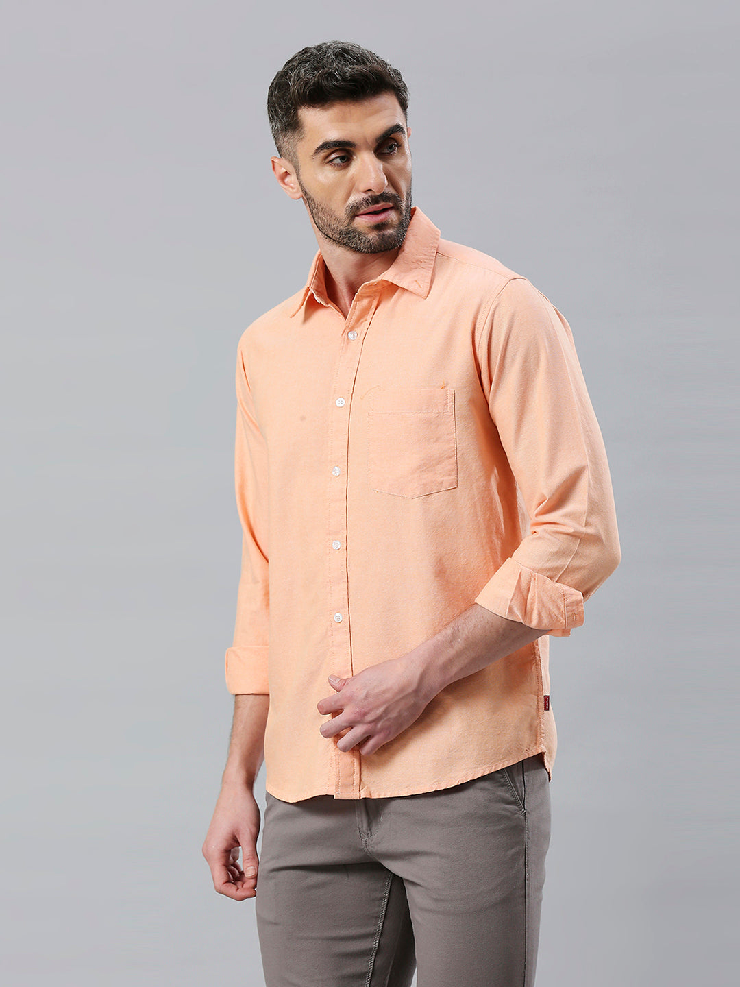 Orange Plain Shirt