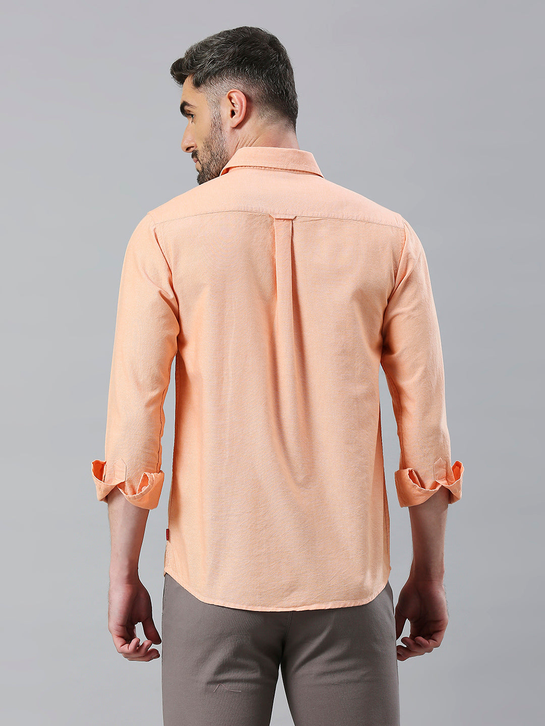 Orange Plain Shirt