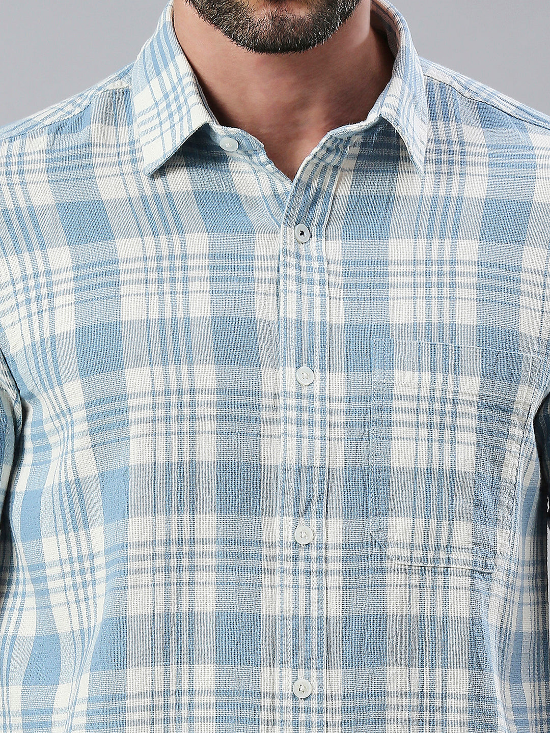 Blue Checkered Shirt