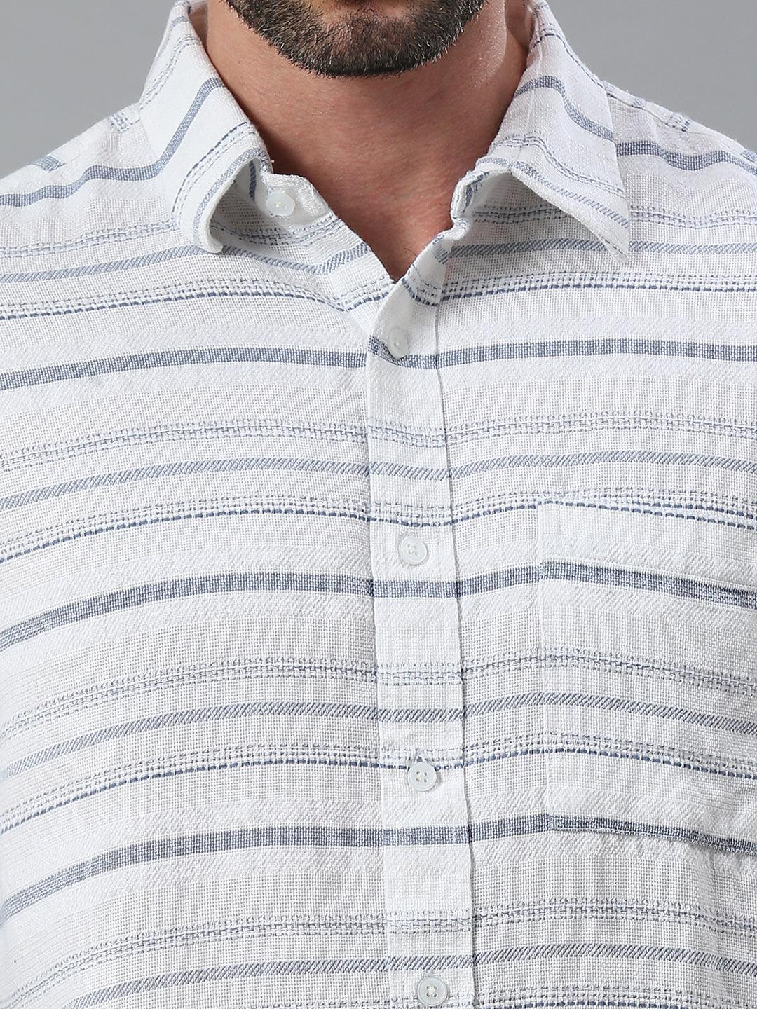 White Striped Shirt