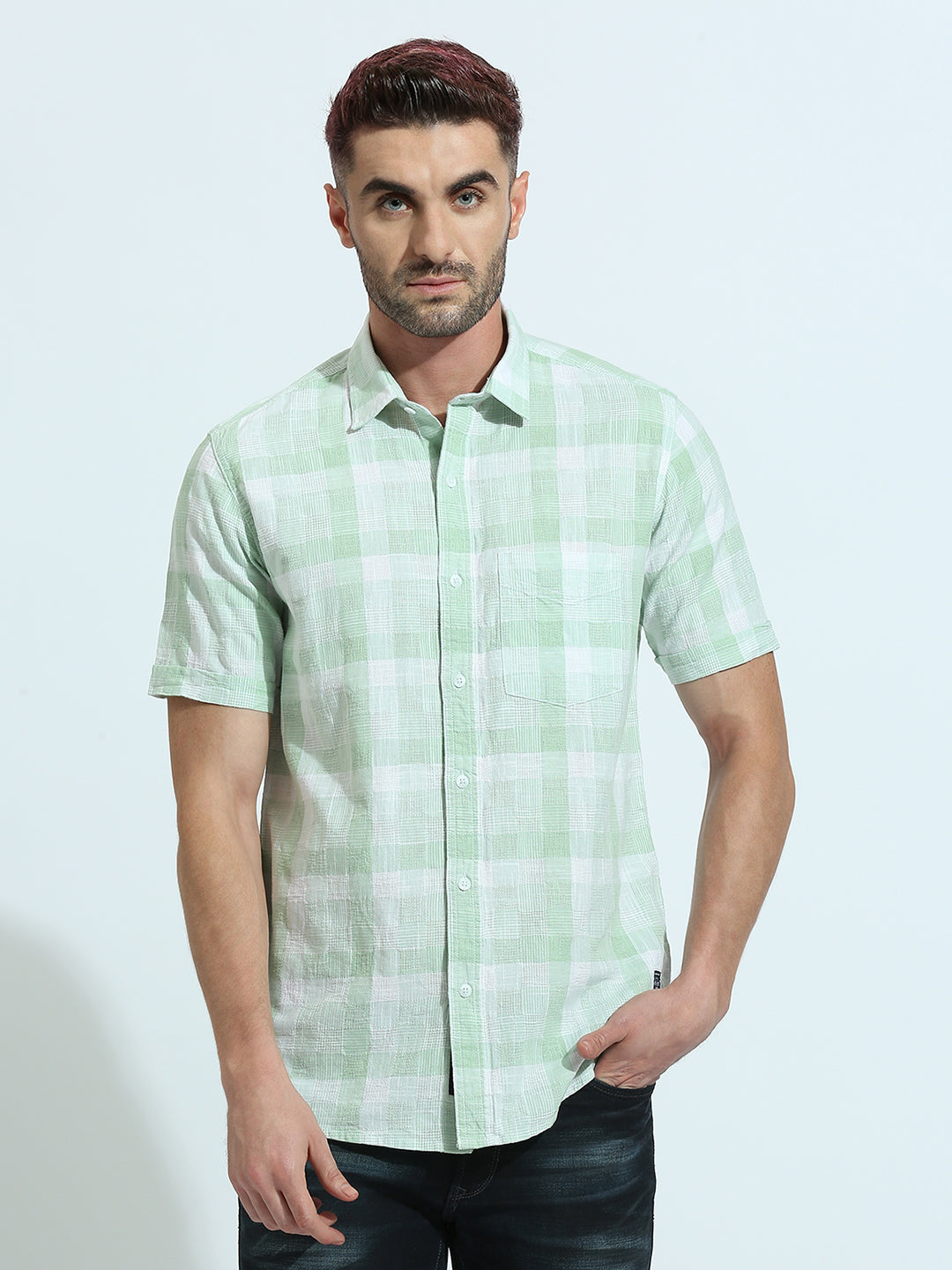 Green Checkered Shirt