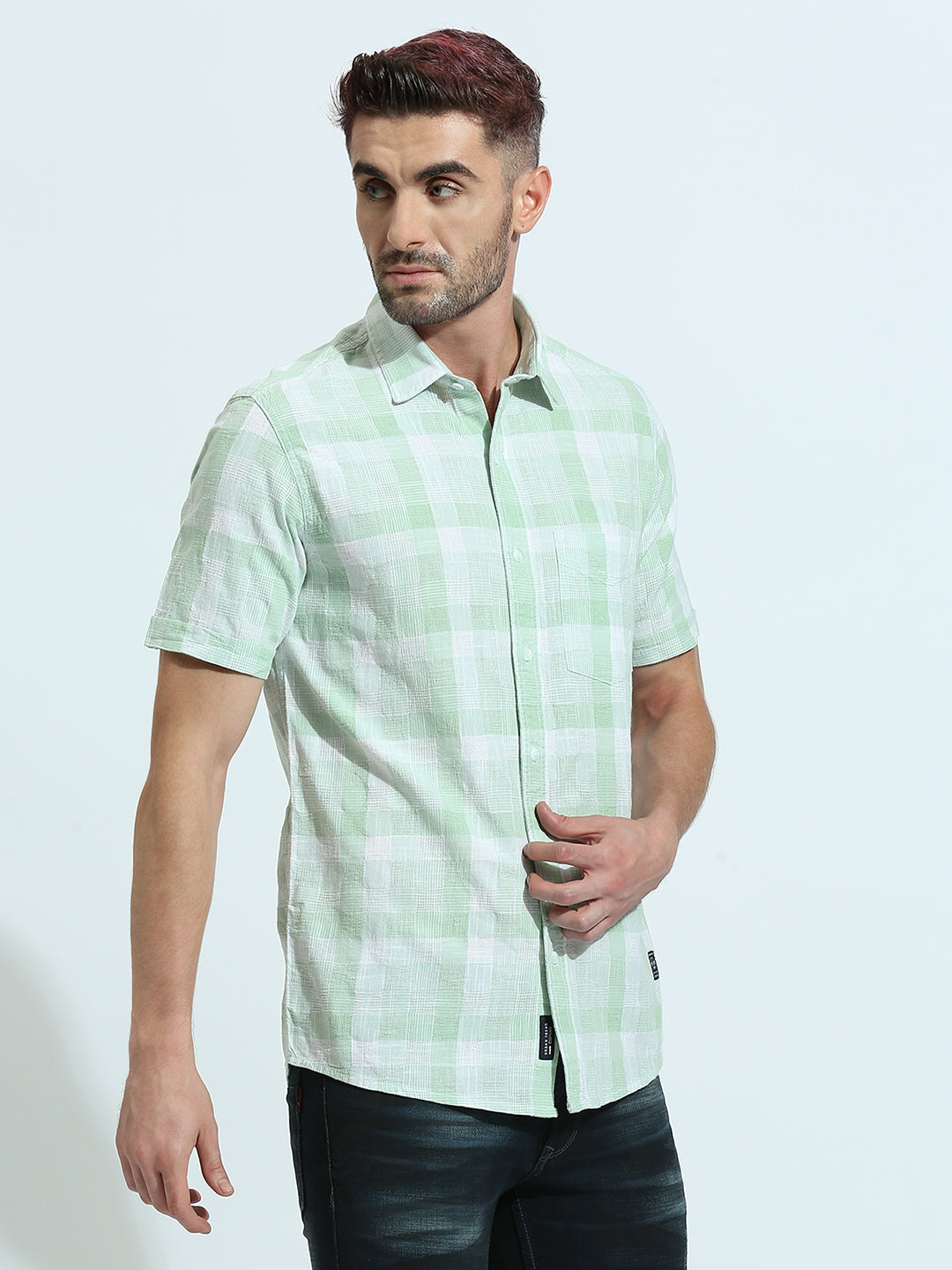 Green Checkered Shirt