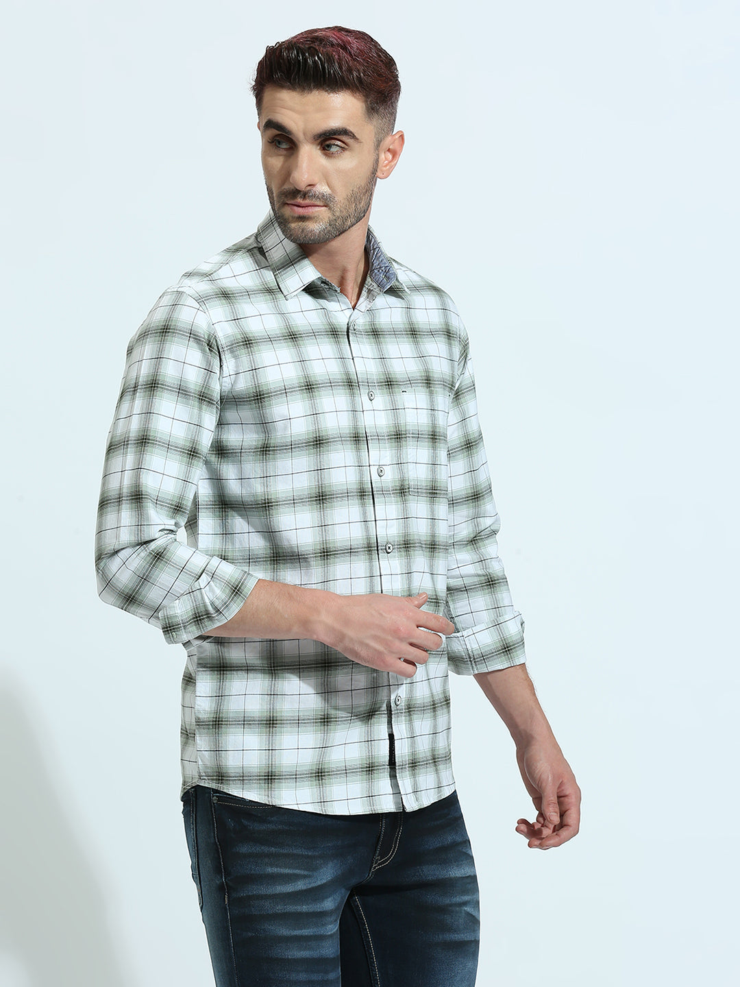 Olive Checkered Shirt