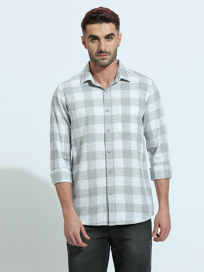 Grey Checkered Shirt