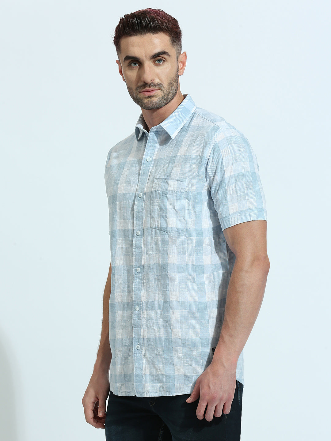 Blue Checkered Shirt