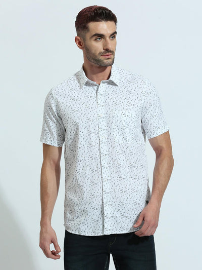 White Printed Shirt